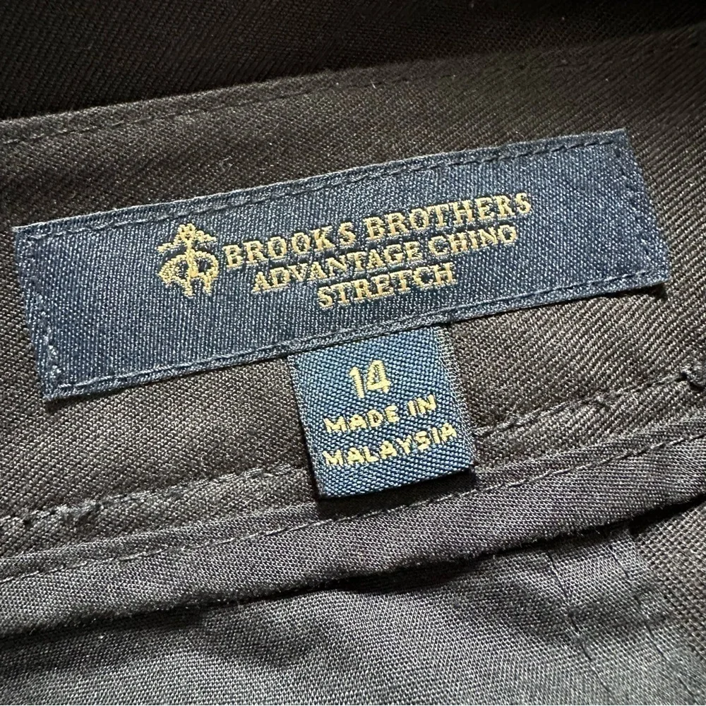 Brooks Brothers Women's Advantage Chino Stretch Pants, Black, 14